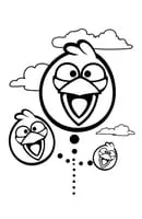Angry Birds kleurplaat 32